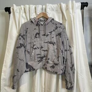 Nike grey tie-dye hoodie Size S